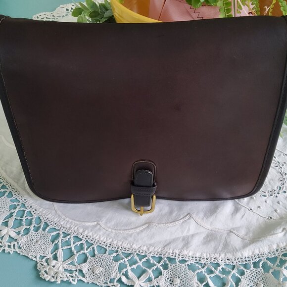 Large Vintage Coach Saddle Pouch in Tabac 9585 + Original Hangtag NYC - Picture 1 of 13